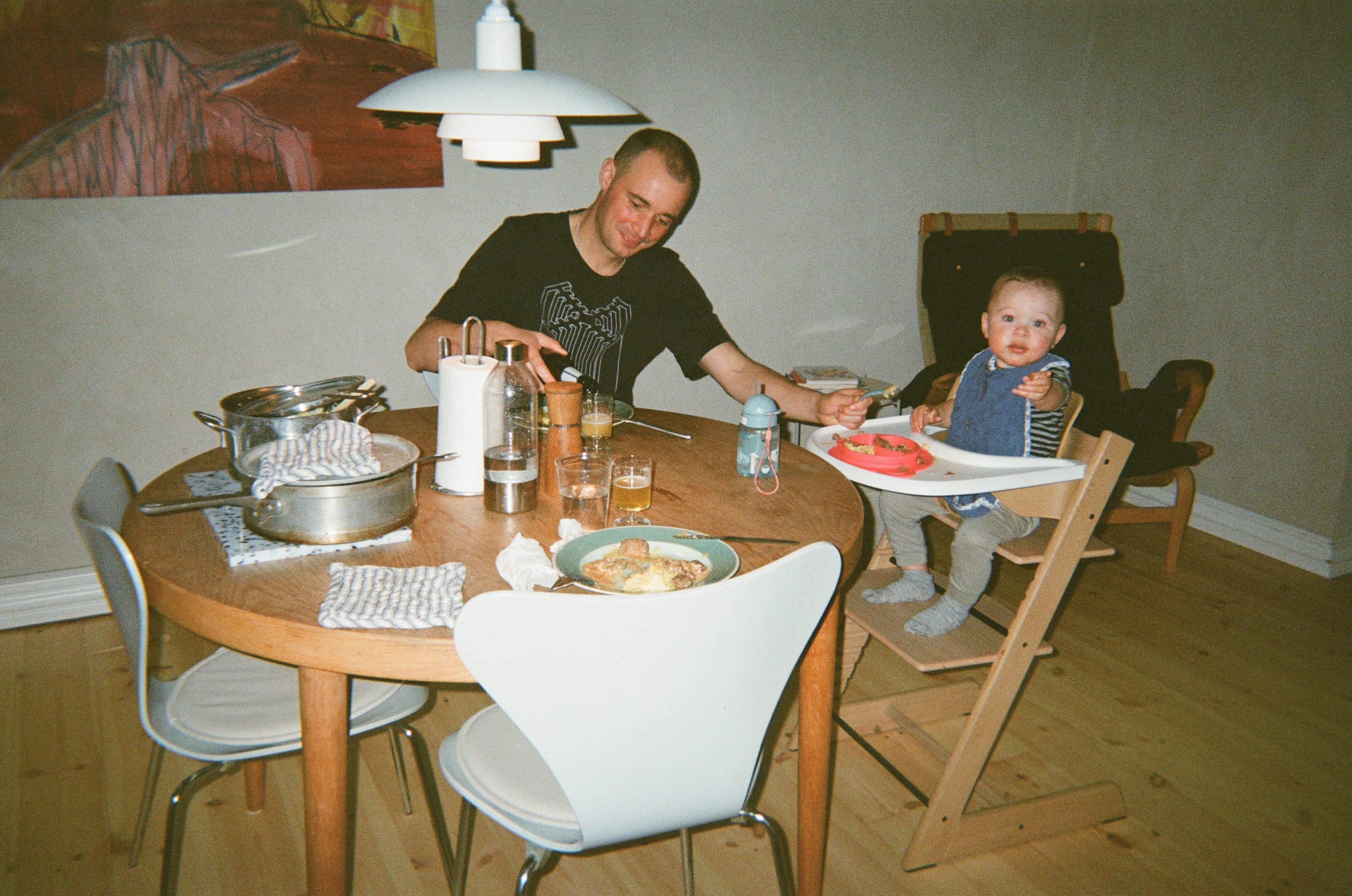 Cozy kitchen scene with freshly prepared freezer meals
