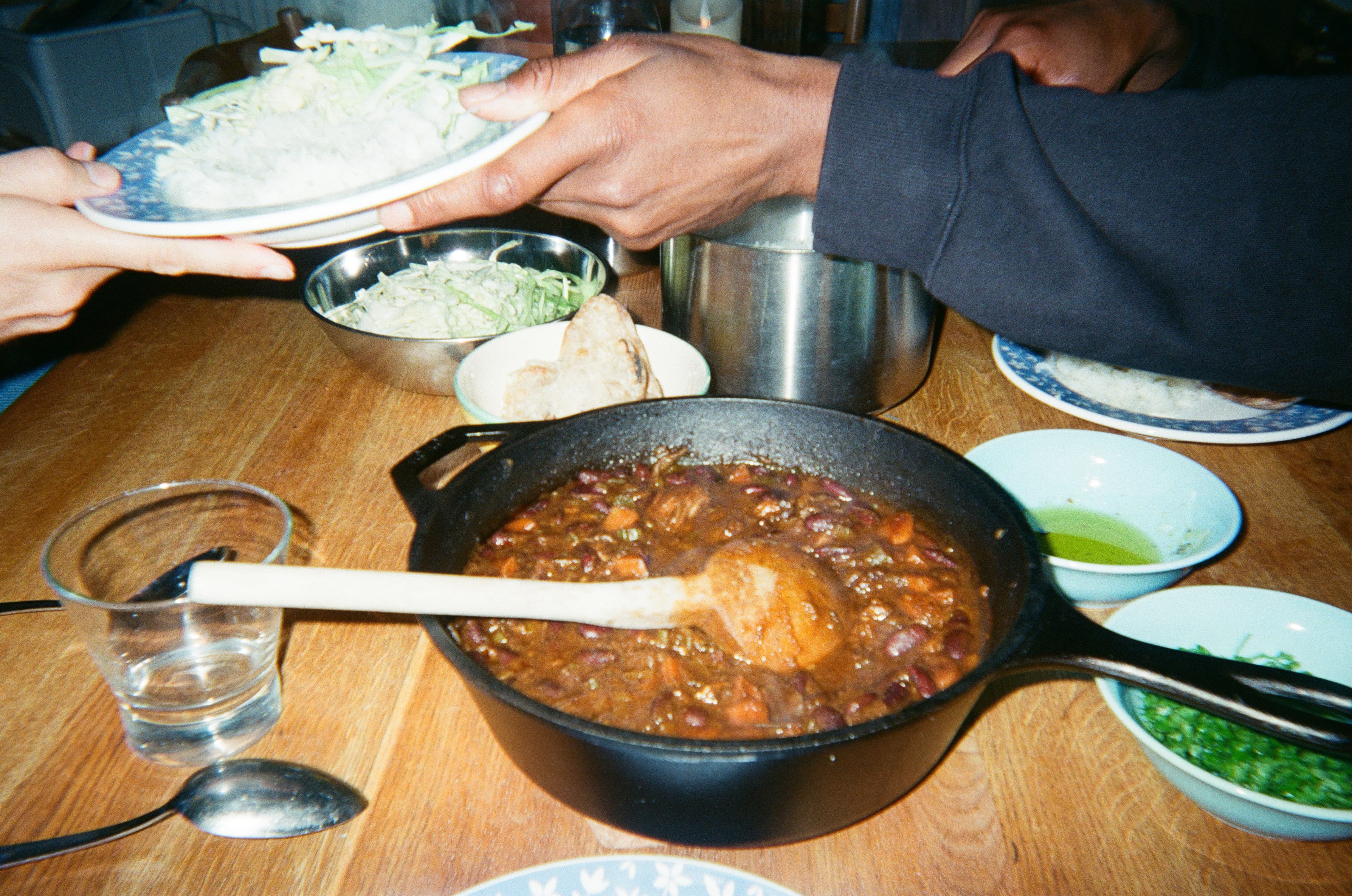 Toddler enjoying a kid-friendly meal at the dinner table